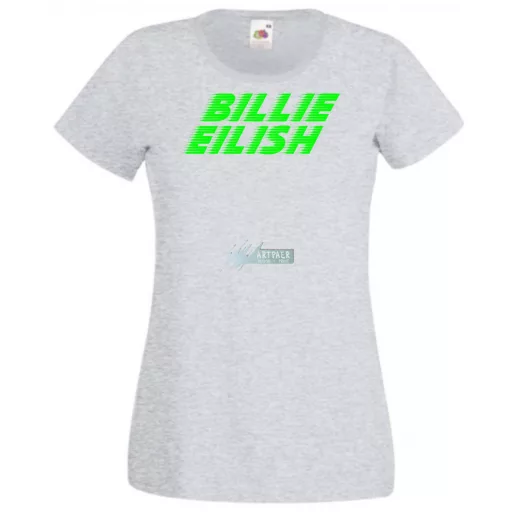 Fan - Billie Eilish rajz női rövid ujjú póló