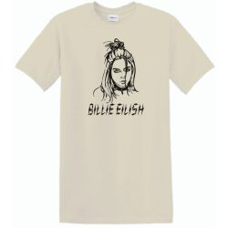 Fan - Billie Eilish rajz férfi rövid ujjú póló