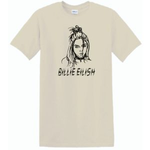 Fan - Billie Eilish rajz férfi rövid ujjú póló