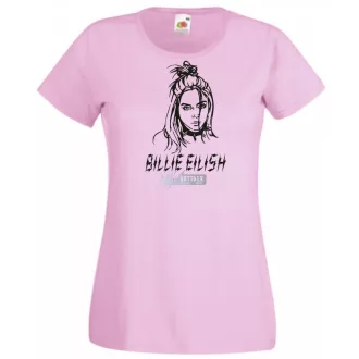Fan - Billie Eilish rajz női rövid ujjú póló