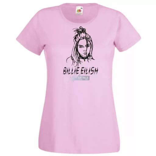 Fan - Billie Eilish rajz női rövid ujjú póló