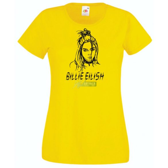 Fan - Billie Eilish rajz női rövid ujjú póló