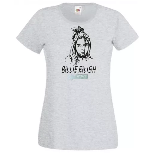 Fan - Billie Eilish rajz női rövid ujjú póló