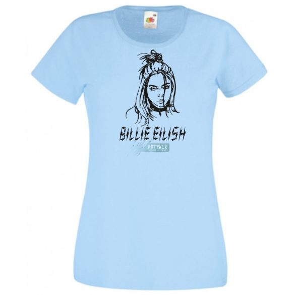 Fan - Billie Eilish rajz női rövid ujjú póló