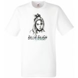 Fan - Billie Eilish rajz férfi rövid ujjú póló