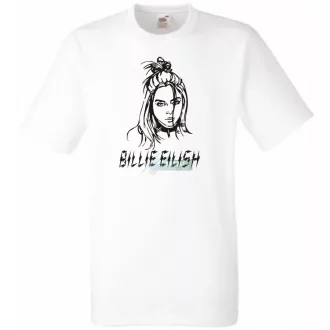 Fan - Billie Eilish rajz férfi rövid ujjú póló