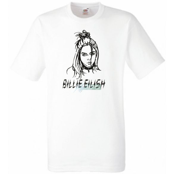 Fan - Billie Eilish rajz férfi rövid ujjú póló