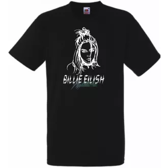 Fan - Billie Eilish rajz férfi rövid ujjú póló