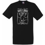 Whisky - Slash - Guns & Roses férfi rövid ujjú póló
