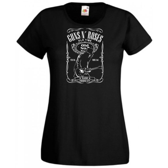Whisky - Slash - Guns & Roses női rövid ujjú póló