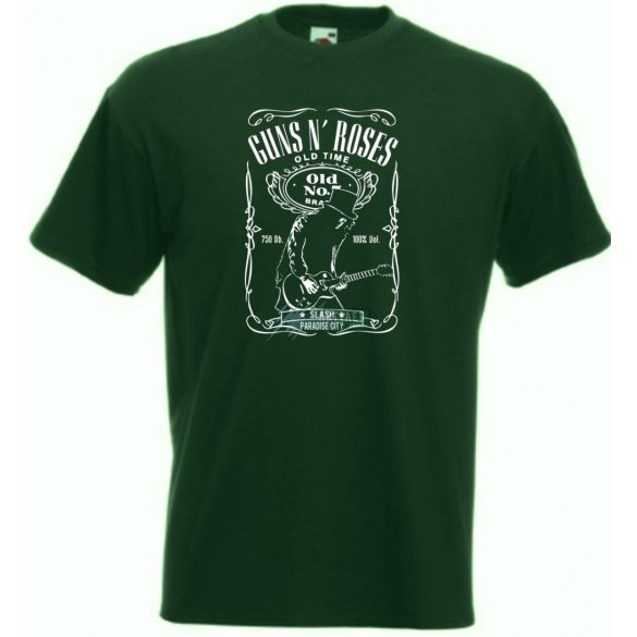 Whisky - Slash - Guns & Roses férfi rövid ujjú póló
