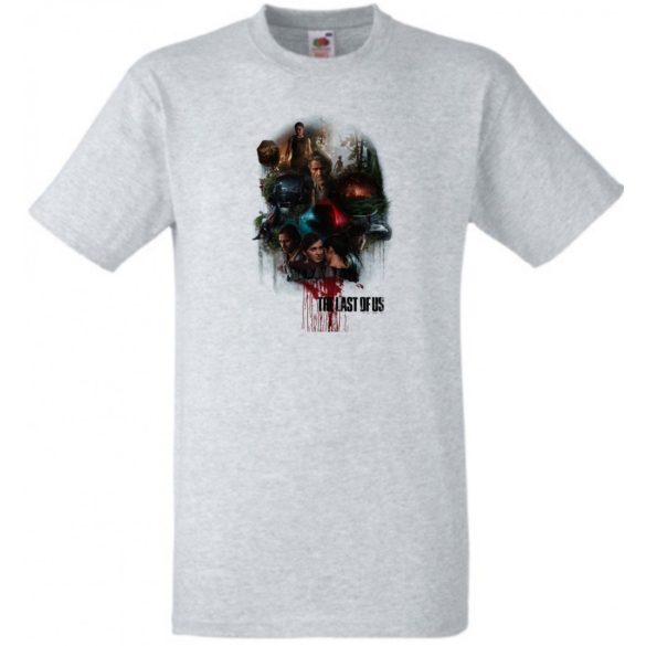 Game Fan Art IV. - The Last Of Us férfi rövid ujjú póló