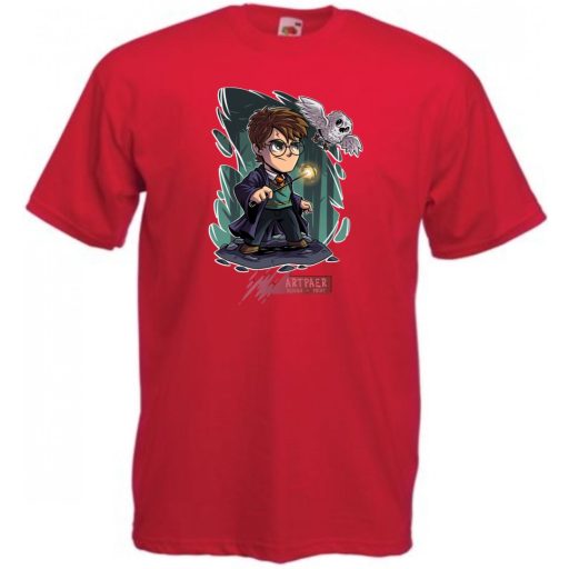 Kicsike varázsló tanonc bagollyal -C - gyerek rövid ujjú póló