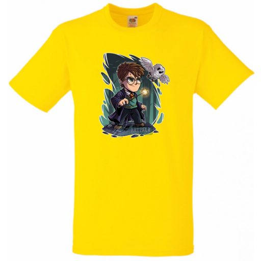 Kicsike varázsló tanonc bagollyal -C - gyerek rövid ujjú póló
