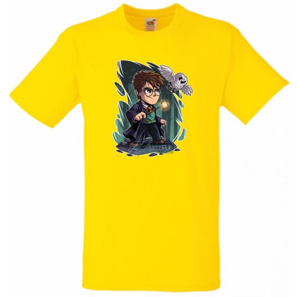 Kicsike varázsló tanonc bagollyal -C - gyerek rövid ujjú póló