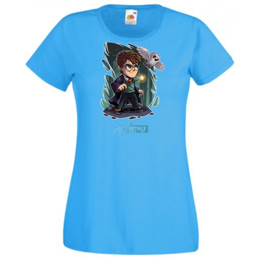 Kicsike varázsló tanonc bagollyal -C - női rövid ujjú póló