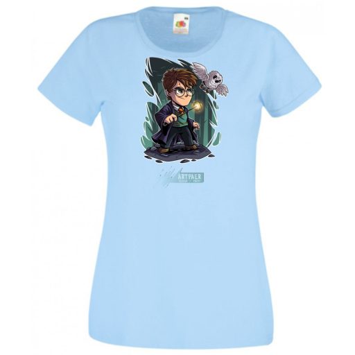 Kicsike varázsló tanonc bagollyal -C - női rövid ujjú póló