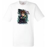 Kicsike varázsló tanonc bagollyal -C - férfi rövid ujjú póló