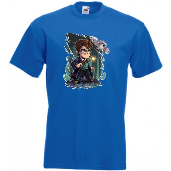 Kicsike varázsló tanonc bagollyal -C - férfi rövid ujjú póló