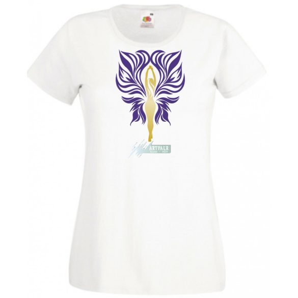 Női Design - absztrakt pillangó női rövid ujjú póló