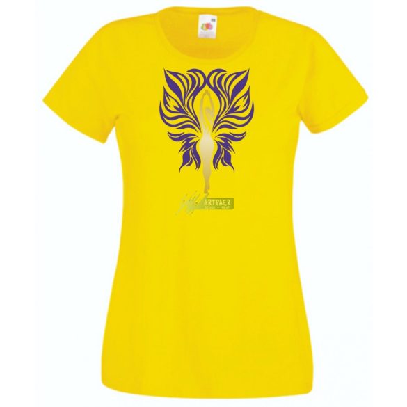 Női Design - absztrakt pillangó női rövid ujjú póló