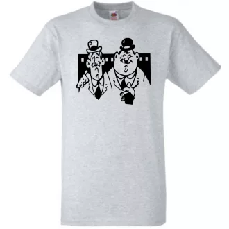 Retro film fan - Stan és Pan férfi rövid ujjú póló