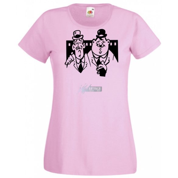 Retro film fan - Stan és Pan női rövid ujjú póló