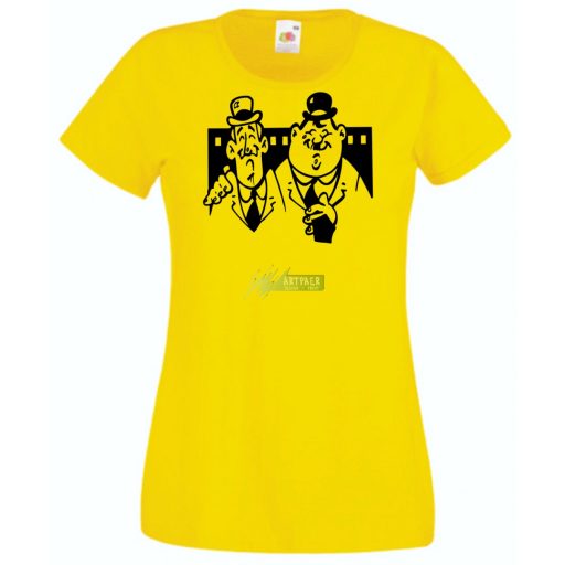 Retro film fan - Stan és Pan női rövid ujjú póló