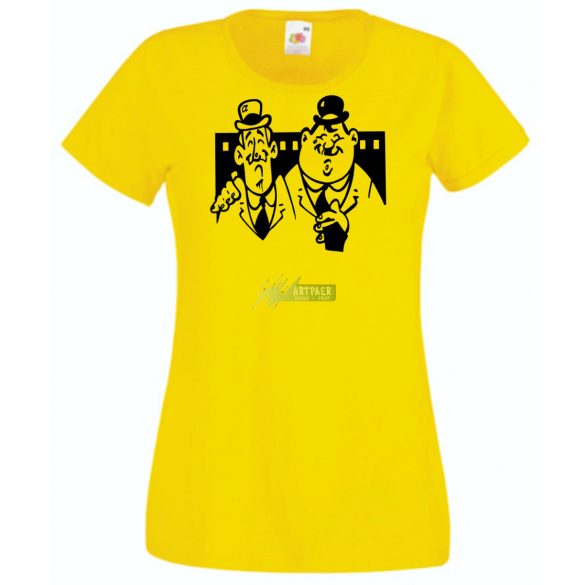 Retro film fan - Stan és Pan női rövid ujjú póló