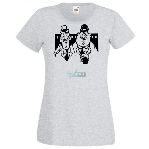 Retro film fan - Stan és Pan női rövid ujjú póló