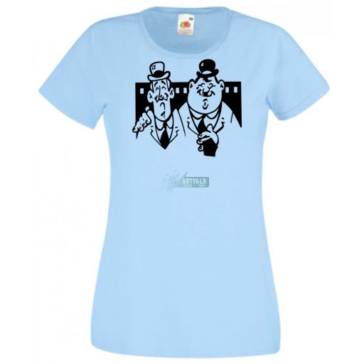 Retro film fan - Stan és Pan női rövid ujjú póló