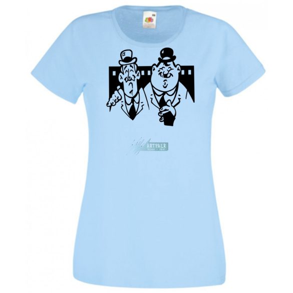 Retro film fan - Stan és Pan női rövid ujjú póló