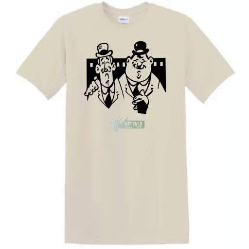 Retro film fan - Stan és Pan férfi rövid ujjú póló