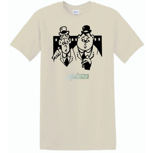 Retro film fan - Stan és Pan férfi rövid ujjú póló