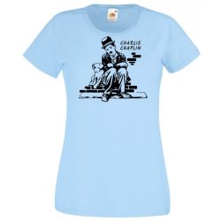 Retro film fan Charlie Chaplin -A női rövid ujjú póló