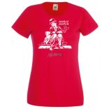 Retro film fan Charlie Chaplin -A női rövid ujjú póló