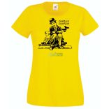 Retro film fan Charlie Chaplin -A női rövid ujjú póló