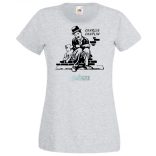 Retro film fan Charlie Chaplin -A női rövid ujjú póló