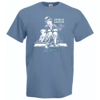 Retro film fan Charlie Chaplin -A férfi rövid ujjú póló