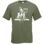 Retro film fan Charlie Chaplin -A férfi rövid ujjú póló