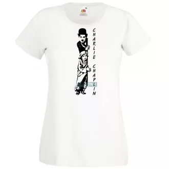 Retro film fan Charlie Chaplin -B női rövid ujjú póló