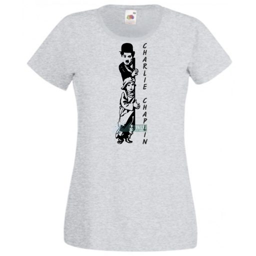 Retro film fan Charlie Chaplin -B női rövid ujjú póló