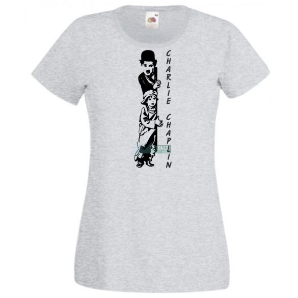 Retro film fan Charlie Chaplin -B női rövid ujjú póló