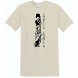 Retro film fan Charlie Chaplin -B férfi rövid ujjú póló
