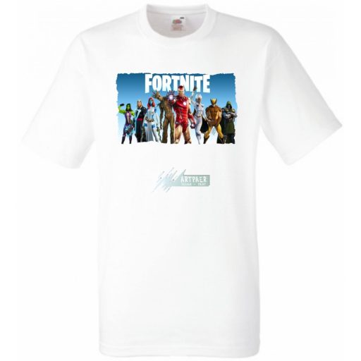 Game fan Nexus War - Hősök, Vasember, Groot - Fortnite stílus -A gyerek rövid ujjú póló