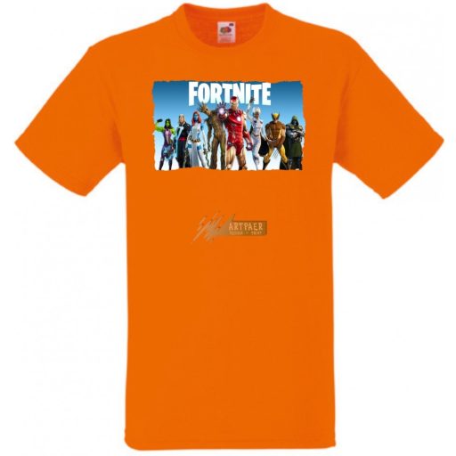 Game fan Nexus War - Hősök, Vasember, Groot - Fortnite stílus -A gyerek rövid ujjú póló