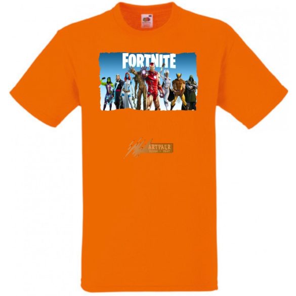 Game fan Nexus War - Hősök, Vasember, Groot - Fortnite stílus -A gyerek rövid ujjú póló