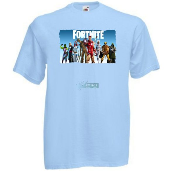 Game fan Nexus War - Hősök, Vasember, Groot - Fortnite stílus -A gyerek rövid ujjú póló