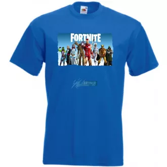   Game fan Nexus War - Hősök, Vasember, Groot - Fortnite stílus -A férfi rövid ujjú póló