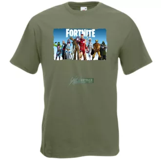   Game fan Nexus War - Hősök, Vasember, Groot - Fortnite stílus -A férfi rövid ujjú póló